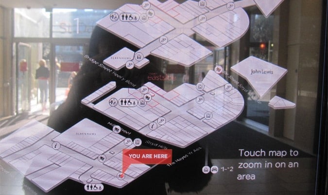 Electronic touch map
