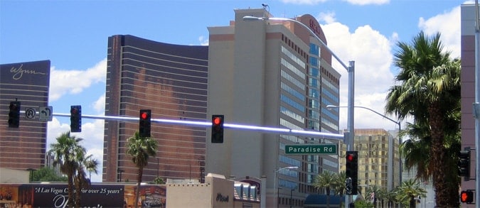 Vegas lights in daytime