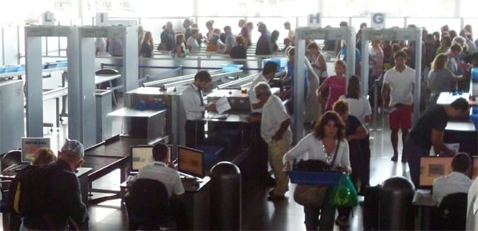 Planning pax routes through airport security for speed