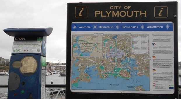 Plymouth wayfinding you are here map