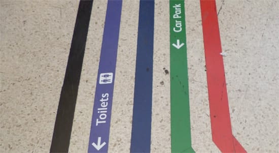 Colour coding signs for Hospital Wayfinding