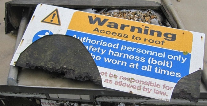 Damaged signage and a failure to maintain the system