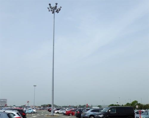 Car park signs and using existing poles to reduce the cost of wayfinding signage