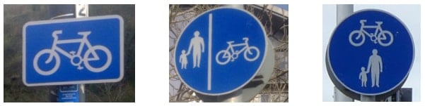 Cycling signage