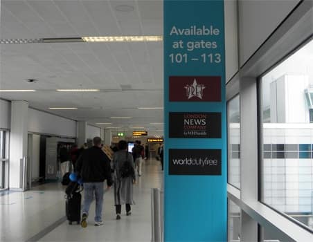 Departures gates facilities information