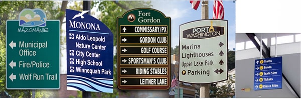 Signage examples